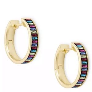 Kendra Scott Small Baguette Crystal Hoop